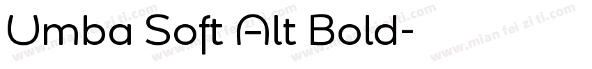Umba Soft Alt Bold字体转换